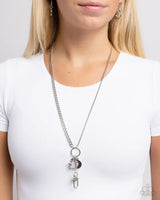 Paparazzi Lanyard Legacy - Silver Lanyard Necklace