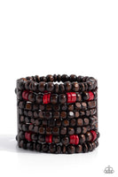 Paparazzi Tropical Time Zone - Red Bracelet