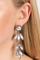 Paparazzi Space Age Sparkle - Yellow Post Earrings