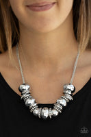 Paparazzi Only The Brave - White Necklace