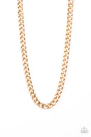 Paparazzi Alpha - Gold Men’s Necklace