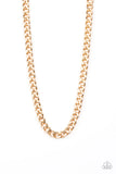 Paparazzi Alpha - Gold Men’s Necklace