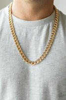 Paparazzi Alpha - Gold Men’s Necklace