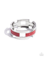 Paparazzi Modern Merger - Red Bracelet