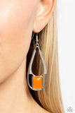 Paparazzi Adventure Story - Orange Earrings