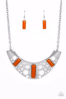 Paparazzi Real Zeal - Orange Necklace