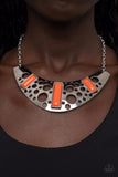 Paparazzi Real Zeal - Orange Necklace