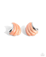 Paparazzi Whimsical Waves - Orange Post Earrings