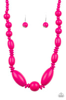 Paparazzi Summer Breezin - Pink Necklace