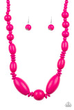 Paparazzi Summer Breezin - Pink Necklace