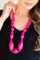 Paparazzi Summer Breezin - Pink Necklace