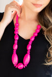 Paparazzi Summer Breezin - Pink Necklace