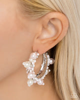 Paparazzi Elite Expense - Pink Hoop Earrings