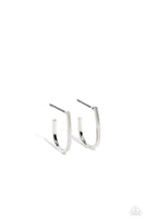 Paparazzi Admirable Arches - Silver Hoop Earrings