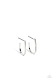 Paparazzi Admirable Arches - Silver Hoop Earrings