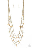 Paparazzi Vintage Virtuoso - Brass Necklace