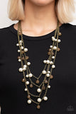 Paparazzi Vintage Virtuoso - Brass Necklace