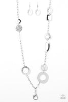 Paparazzi Metro Scene - Silver Lanyard Necklace