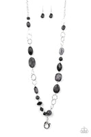 Paparazzi Prismatic Paradise - Black Lanyard Necklace