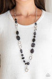 Paparazzi Prismatic Paradise - Black Lanyard Necklace