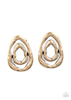 Paparazzi Ancient Ruins - Brass Post Earrings