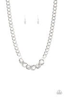 Paparazzi Infinite Impact - White Necklace