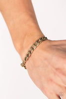 Paparazzi Alternative Anthem - Brass Men’s Bracelet