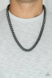 Paparazzi Big Talker - Black Men’s Necklace