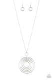 Paparazzi Running Circles In My Mind - Silver Necklace