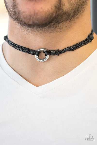 Paparazzi Basic Backpacker - Black Men’s Necklace