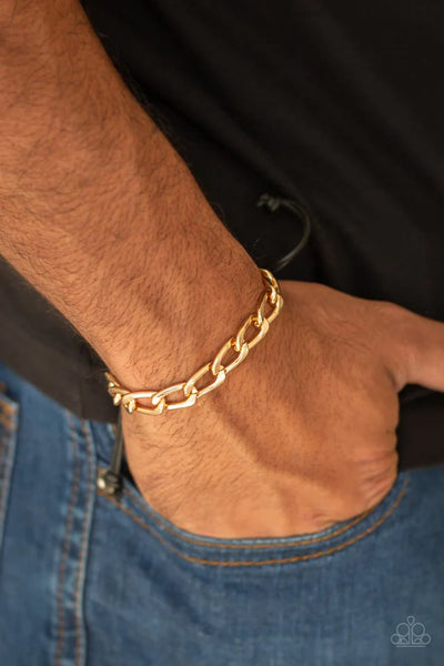 Paparazzi Goalpost - Gold Men’s Bracelet