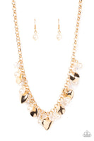 Paparazzi True Loves Trove - Gold Necklace