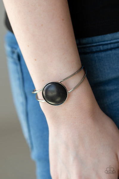 Paparazzi Sandstone Serenity - Black Bracelet