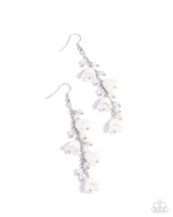 Paparazzi Snow Drops - White Earrings