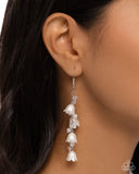 Paparazzi Snow Drops - White Earrings