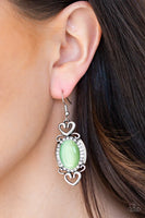 Paparazzi Port Royal Princess - Green Earrings