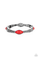 Paparazzi Veranda Variety - Red Bracelet