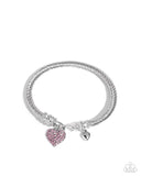 Paparazzi Heart Hour - Pink Bracelet