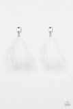 Paparazzi The SHOWGIRL Must Go On! - White Post Earrings