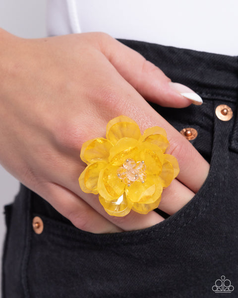 Paparazzi Petal Privilege - Yellow Ring