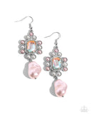 Paparazzi Raving Review - Pink Earrings