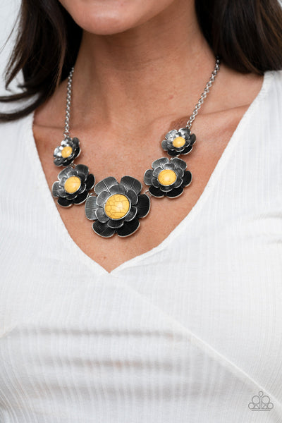 Paparazzi Bountiful Badlands - Yellow Necklace