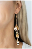 Paparazzi Arrival CHIME - Gold Earrings