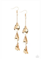 Paparazzi Arrival CHIME - Gold Earrings