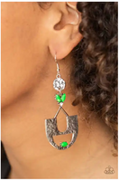 Paparazzi Modern Day Mecca - Green Earrings