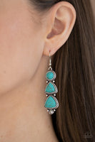 Paparazzi New Frontier - Blue Earrings