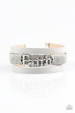 Paparazzi An Act Of Faith - Silver Wrap Bracelet