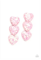 Paparazzi Heart Full of Confetti - Pink Hair Clip