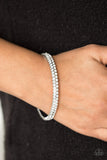 Paparazzi Decked Out In Diamonds - White Bracelet