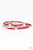 Paparazzi Hello Beautiful - Red Bracelet